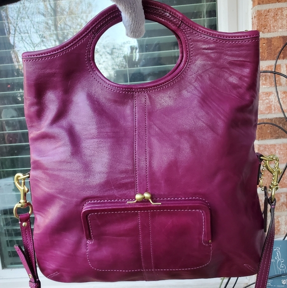 Coach Ergo Convertible Tote bag, style #12250 from 2008 Magenta Brass Hardware - Picture 4 of 17